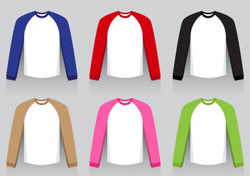 Raglan Shirt - Flat Design - vector #387937 gratis