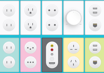 Plugs And Sockets - vector gratuit #388087 