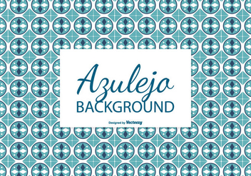 Circular Azulejo Tile Background - vector gratuit #388907 