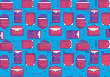 Red Packet Pattern Vector - Free vector #389007