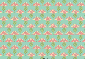 Flat Thistle Flowers Seamless Background - бесплатный vector #389657