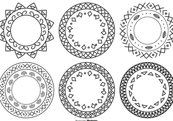 Cute Hand Drawn Style Frames - Free vector #390347