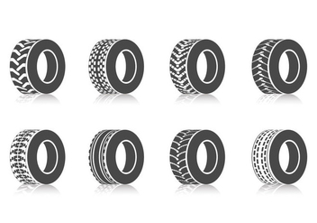 Free Tractor Tires Vector - Free vector #390477