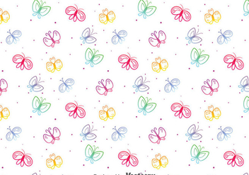 Colorful Butterfly Pattern - Free vector #390817