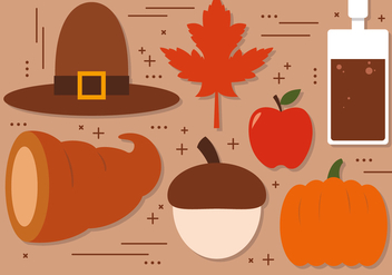 Free Thanksgiving Vector Decoration - Free vector #391027