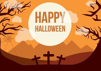Free Halloween Vector Background - бесплатный vector #391197