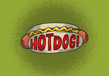 Hotdog Vector - Kostenloses vector #391207