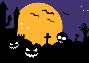 Free Halloween Background Vector - бесплатный vector #391447