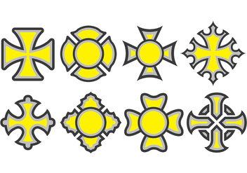 Maltese Cross Icons - бесплатный vector #392167