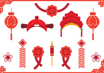 Chinese Wedding Element - Free vector #392447