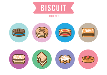 Free Biscuit Icon Set - vector gratuit #393607 