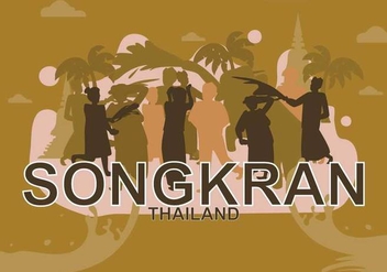 Free Songkran Illustration - бесплатный vector #394307