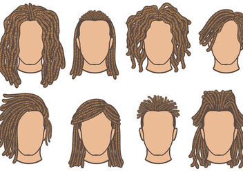 Free Dreads Icons Vector - Free vector #394637