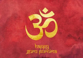 Free Happy Guru Purnima Vector Background - бесплатный vector #394677