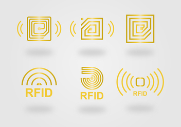 RFID Icon Vector Set - Kostenloses vector #397327