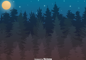 Vector Forest Illustration - vector gratuit #398487 