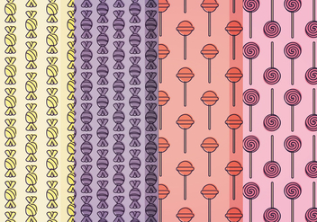 Vector Candy Patterns - Kostenloses vector #399287
