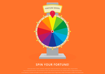Spinning Wheel Fortune Illustration - Free vector #399447