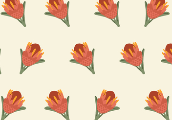Colorful Protea Pattern - Free vector #399517