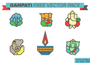Ganpati Free Vector Pack - бесплатный vector #400477
