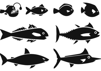 Free Ocean Fish Icons Vector - vector gratuit #400637 