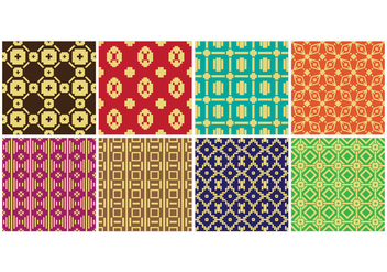 Free Songket Seamless Pattern Vector - Free vector #400957