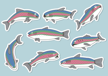 Free Rainbow Trout Vector - Free vector #401207