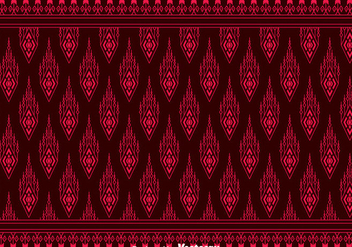 Red Songket Pattern Background - vector gratuit #401217 