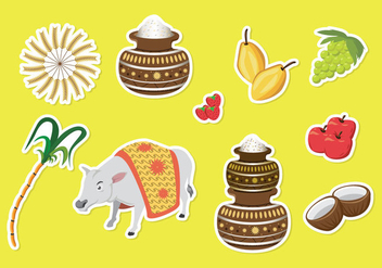 Free Pongal Icons - Free vector #401287