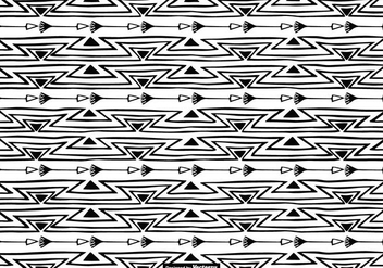 Hand Drawn Boho Style Pattern Background - vector #401677 gratis