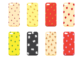 Free Set of Phone Case Vector - Free vector #401697