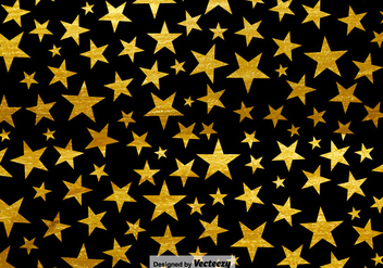 Black Background With Stars Seamless Pattern - vector #401837 gratis