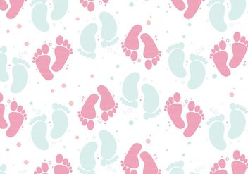 Baby Footprint Vector - бесплатный vector #401877