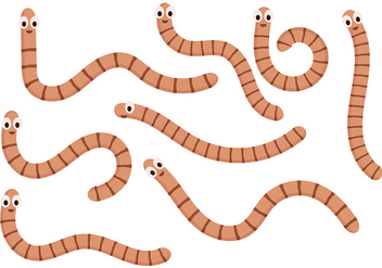Earthworm Vector 5 - Free vector #401927