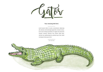Free Gator Background - Kostenloses vector #402277