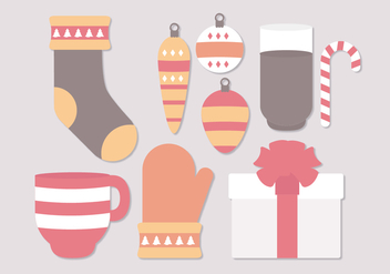 Vector Christmas Winter Objects - Free vector #402917