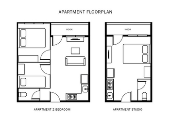 Apartment Floorplan - бесплатный vector #403037
