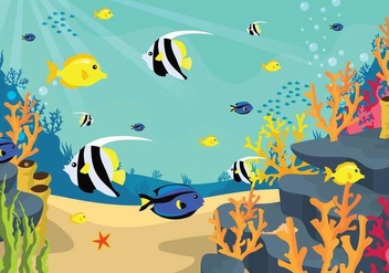 Free Seabed Illustration - Free vector #403277