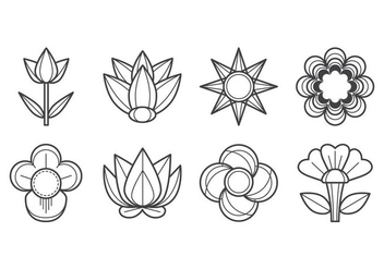 Free Flower Icon Vector - Free vector #403367