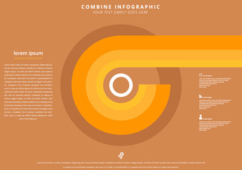 Combinin Infographic Template - vector gratuit #404747 