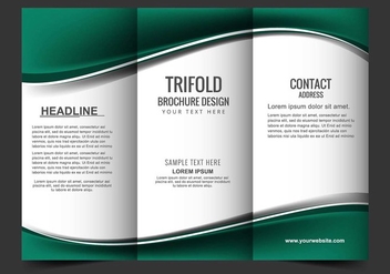 Free Vector Tri Fold Brochure - Kostenloses vector #405177