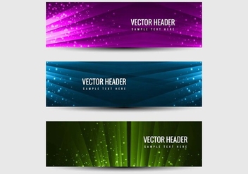 Free Vector Headers Vector Set - vector gratuit #405197 