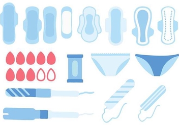 Free Feminime Hygiene Icons Vector - Kostenloses vector #405587