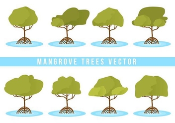 Free Mangrove Trees Vector - vector gratuit #406717 