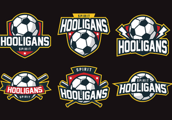 Hooligans Badge - vector gratuit #407817 