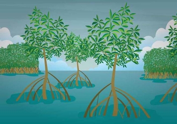 Free Mangrove Illustration - Free vector #408067