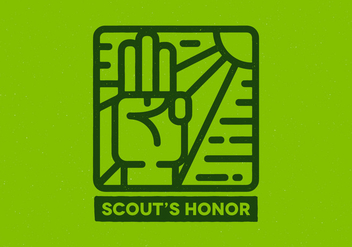 Scout's Honor Badge - vector gratuit #408317 