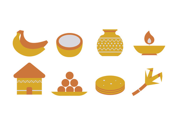Pongal Icons - Free vector #408647