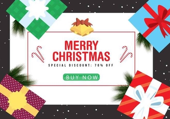 Free Christmas Vector Background - vector #409117 gratis