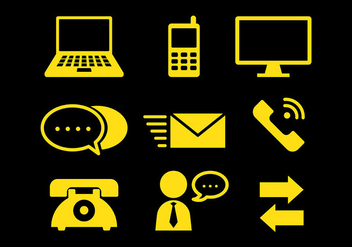 Free Comunication Icons Vector - Free vector #410447